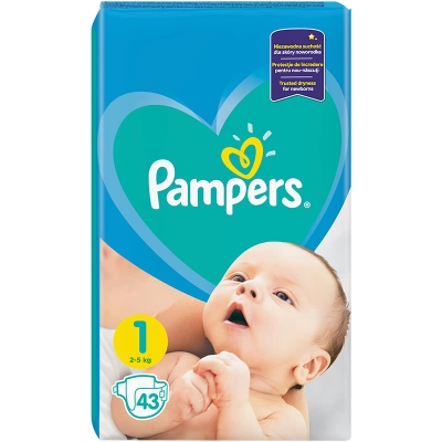 Памперс - pampers active baby 1 -(2-5) 43бр.
